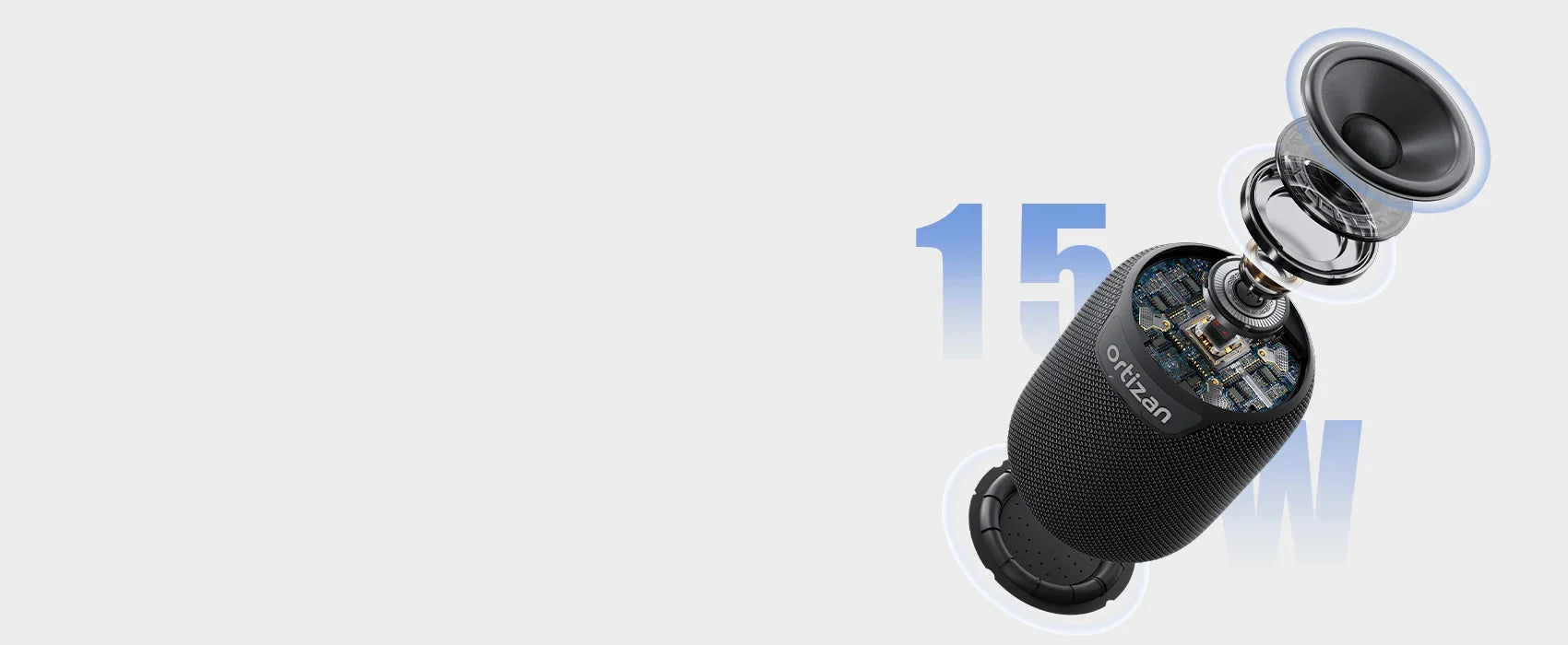 Bluetooth Speakers, 15W Portable Speakers Bluetooth Wireless V5.3 with Stereo Sound, Active Extra Bass, IPX7 Waterproof Shower Lootquake LLC