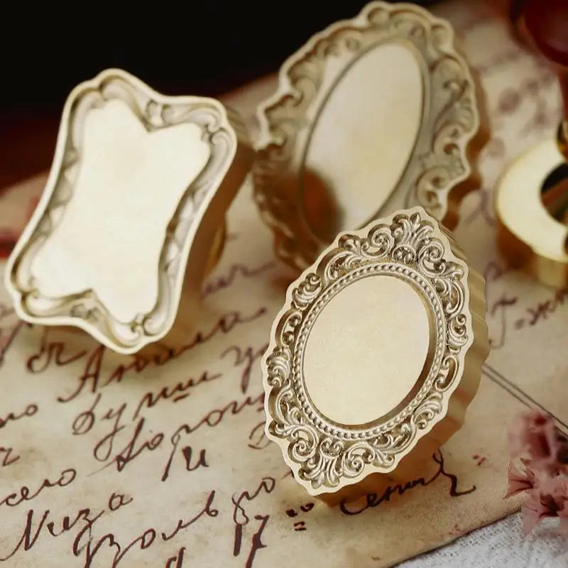 Photo Frame Series Sealing Wax Stamp Head Fire Paint Seal Wax Stamp Heads For DIY Scrapbooking Envelope Wedding Party Invitation Lootquake LLC