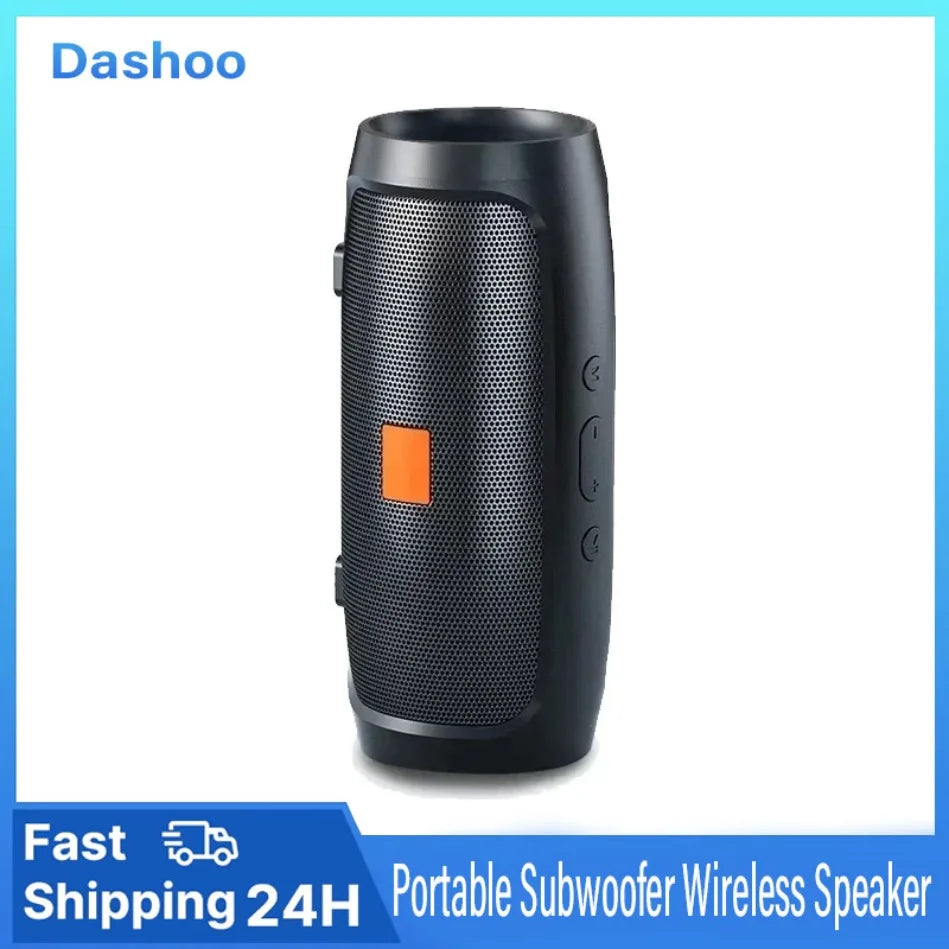 Dushoo Bluetooth Speaker Fm Voice Broadcasting Portable Subwoofer Wireless Speaker Dual Speaker Stereo Outdoor Tfusb Playback Lootquake LLC