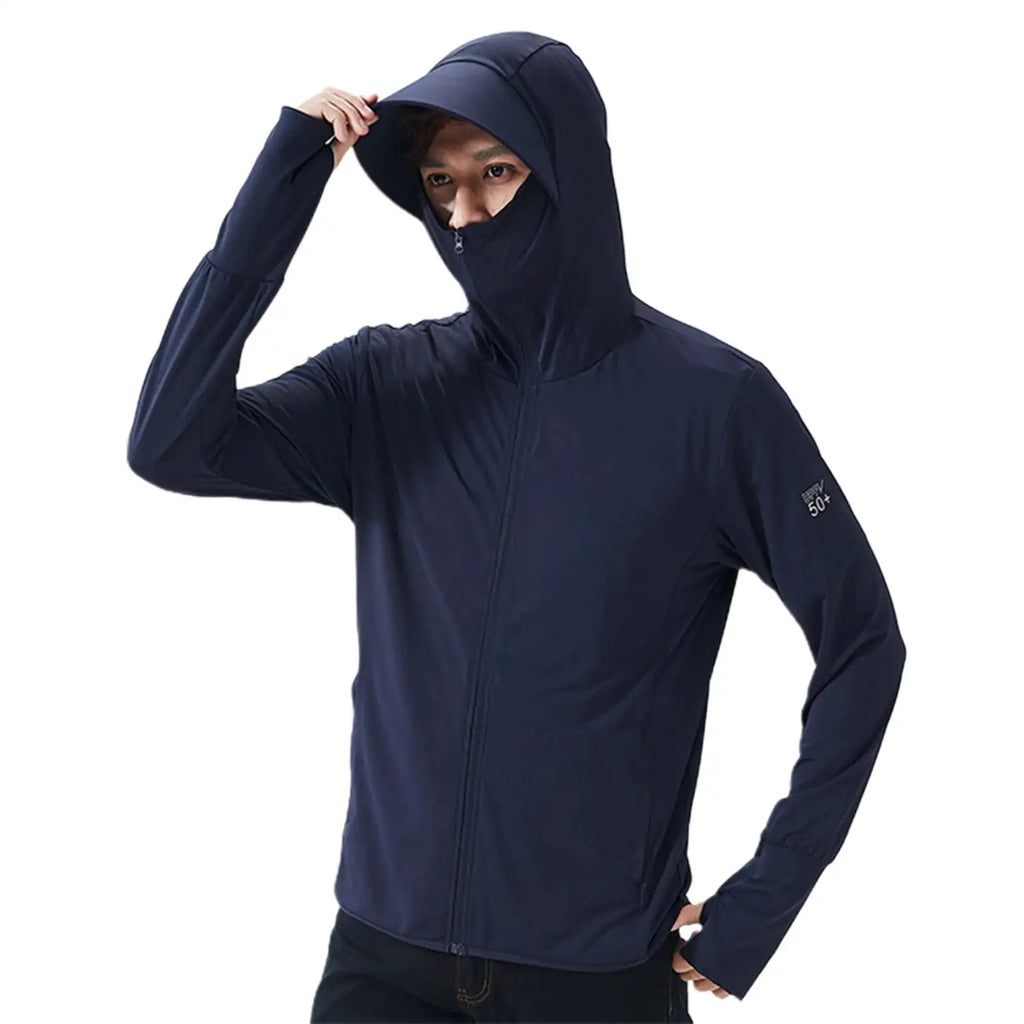 Summer UPF 50+ UV Sun Protection Skin Coats Men Ultra-Light Sportswear Hooded Outwear Men Windbreaker Casual Jackets