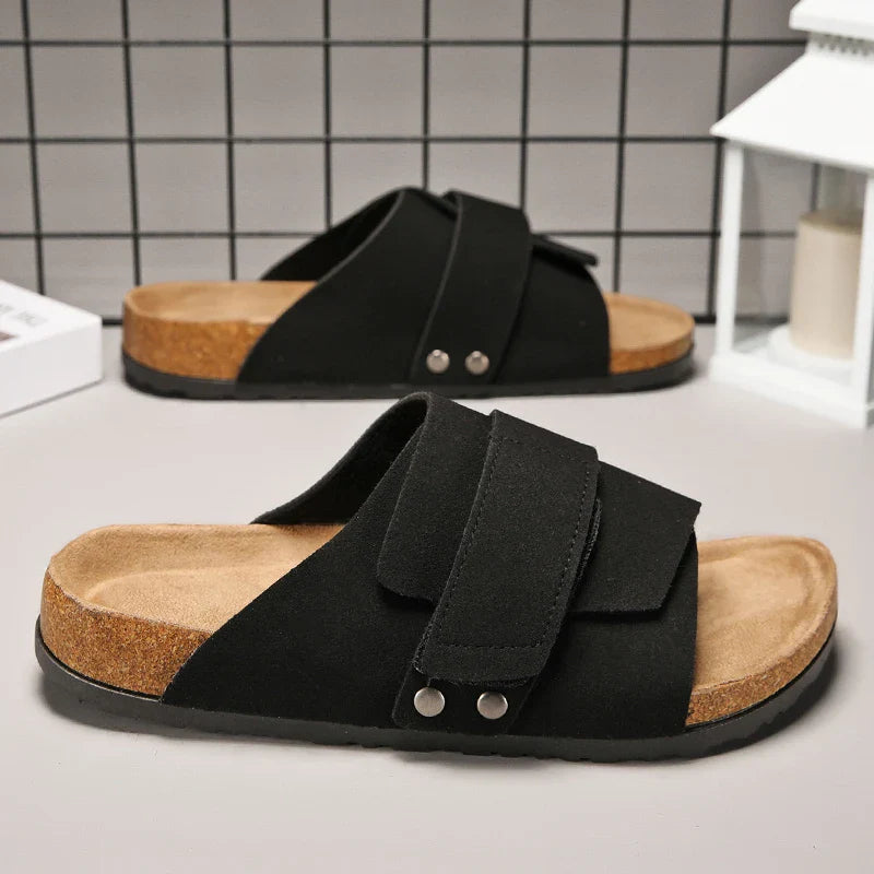 Brand Men Women Sandals Summer Designer Couple Cork Clogs Sandals Luxury Classic Unisex Mules Beach Slide With Adjustable Buckle Lootquake LLC