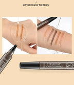 4 Fork Eyebrow Pencil Natural Waterproof Anti-sweat Lasting Liquid Does Not Faint Dye Extremely Fine Eyebrow Pencil Makeup Tool Lootquake LLC