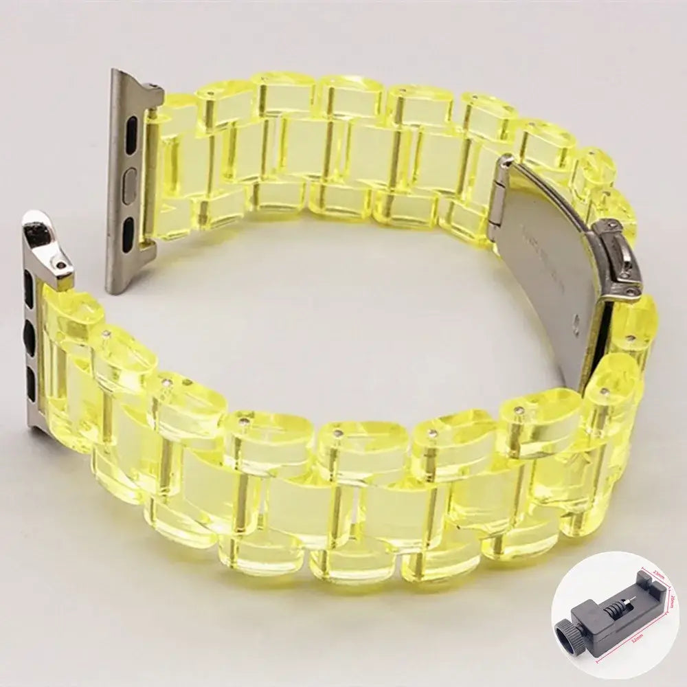 Apple Watch Resin Strap - Stylish, Durable Design - SJB-DIAMOND ELITES