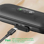 Bluetooth 5.4 Speaker Handsfree Car Kit Sun Visor Clip Wireless Audio Receiver Speakerphone Loud Music Player Dual Microphone Lootquake LLC