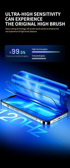 8K HD Anti Peeping Luxury Fast Install Full Cover Glass Screen Protector For iPhone 14 13 12 11 PRO MAX MINI X XS 9H Hardness Tempered Glass Scratchproof Shatterproof Bubble Free Screen Protector For iPhone Stevvex