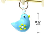 2pcs Cute Tiny Bird Charm Glass Pendant Kawaii Style Bird Mini Figurine Easter Ornament for Diy Women Jewelry Making Accessories Lootquake LLC