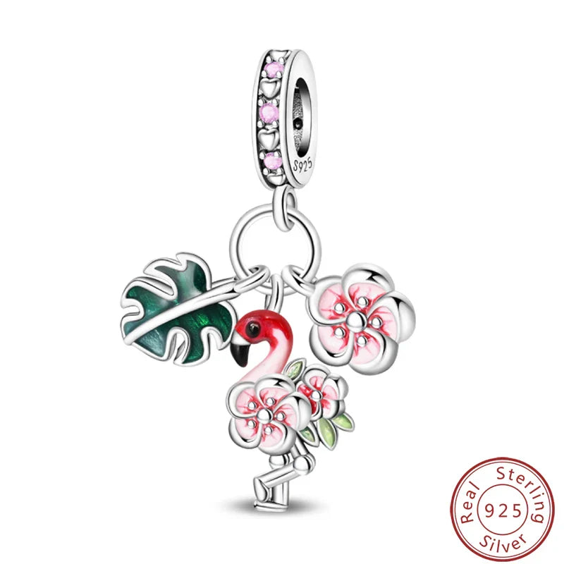S925 Sterling Silver Princess Golf Hamster Camera Travel Three Piece Set Charms Beads 3mm DIY Fine Jewelry Making Lootquake LLC