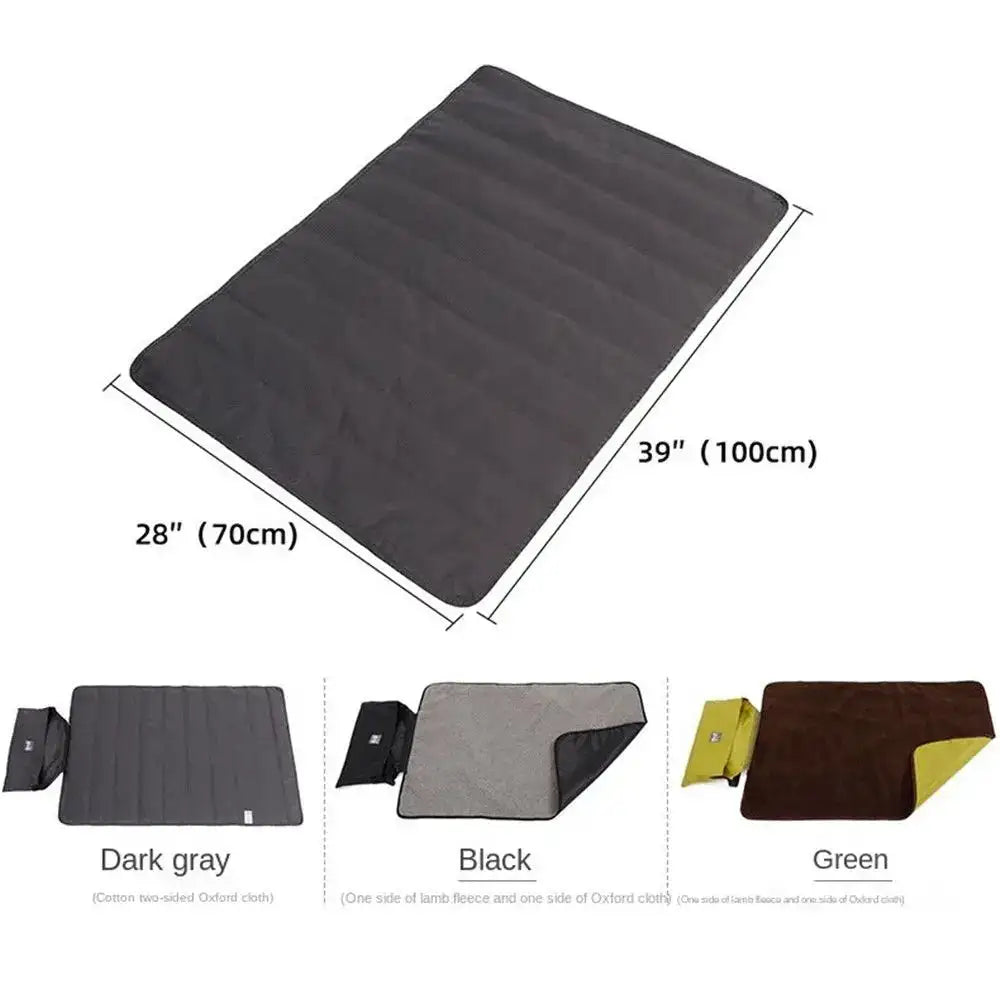 Foldable Pet Blanket Mat Waterproof Folding Washable Dog Sleeping Bag with Strap for Dog Travel Camping Accessories