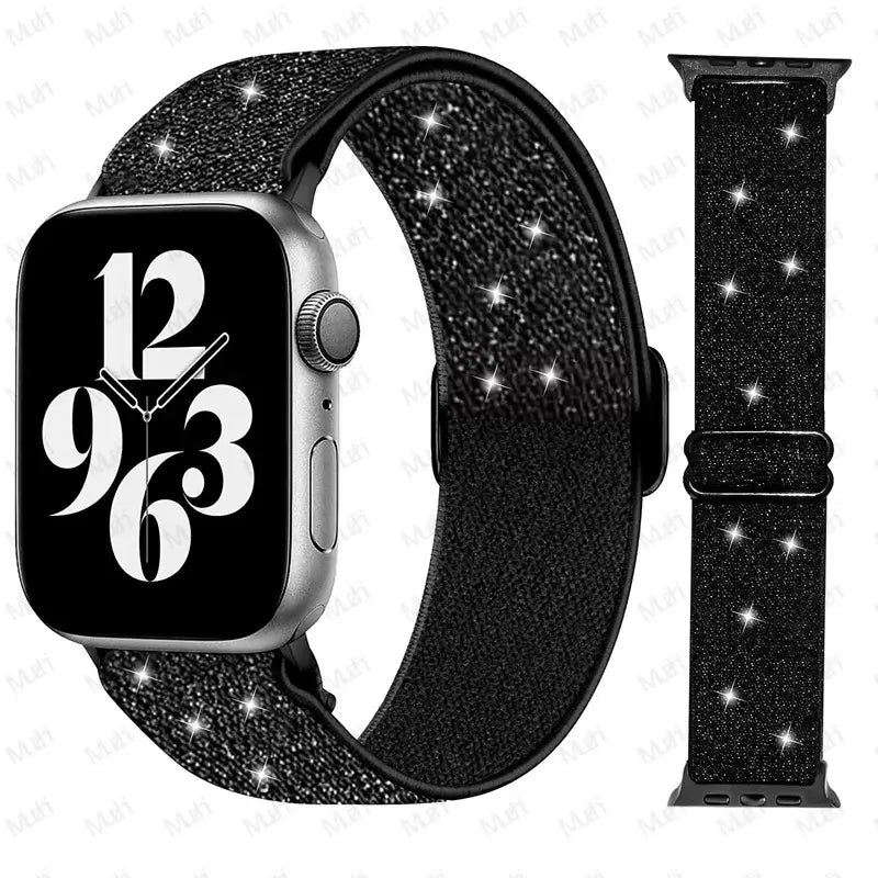 Apple Watch Nylon Band - Stylish, Durable, Elastic Design - SJB-DIAMOND ELITES