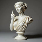 Statue Of Vienna Goddess Funny Goddess Statue 3D Resin Craft Ornaments Unique Design Cultural Symbol Office Home Decoration 2025