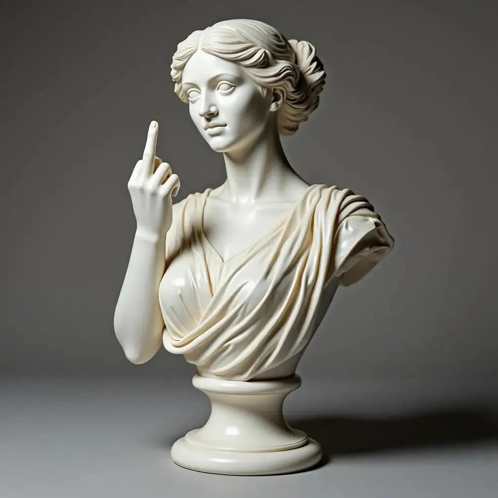 Statue Of Vienna Goddess Funny Goddess Statue 3D Resin Craft Ornaments Unique Design Cultural Symbol Office Home Decoration 2025