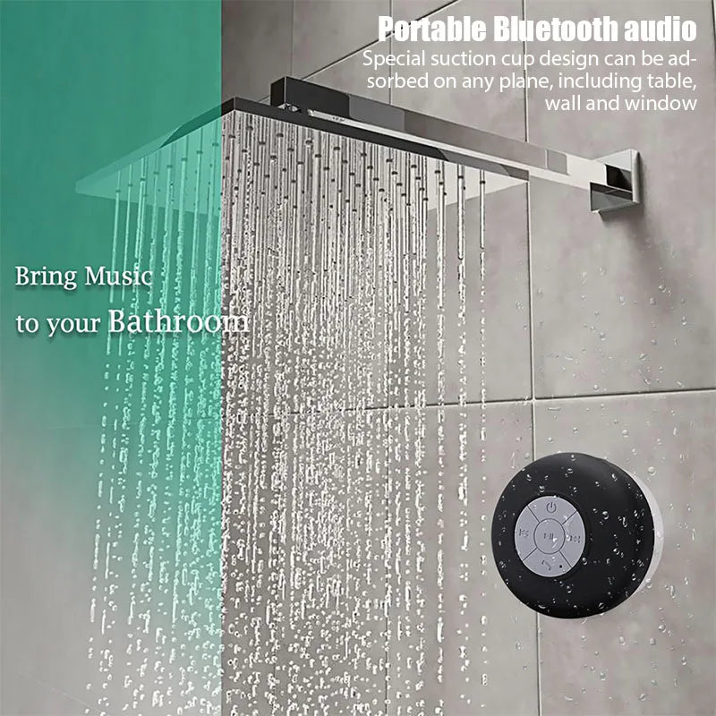 Wireless Bluetooth Speaker Audio Waterproof Easy-Access Control Buttons Music Player for Office Car Home Shower Lootquake LLC