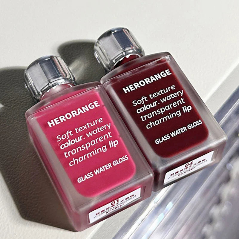 HERORANGE Light Glass-Like Lip Lacquer - Mirror Shine, Hydrating Formula; Smudge-Proof, Long-Wear, and Skin-Brightening Lootquake LLC
