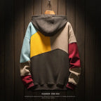 Hoodies Men Autumn Winter  Punk Hip Pop Patchwork Pullover Couples Male Moda Streetwear Pi-Mart