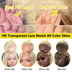 613 Blonde Body Wave Lace Frontal Wig Human Hair 220 Density 13x4 13x6 HD Transparent Lace Front Brazilian Pre Plucked Wigs