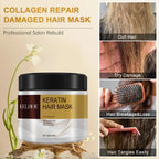Collagen Hair Mask Keratin Hair Treatment Deep Repair Argan Oil Collagen Essence Keratin Conditioner For Dry Damaged Hair 100G Lootquake LLC