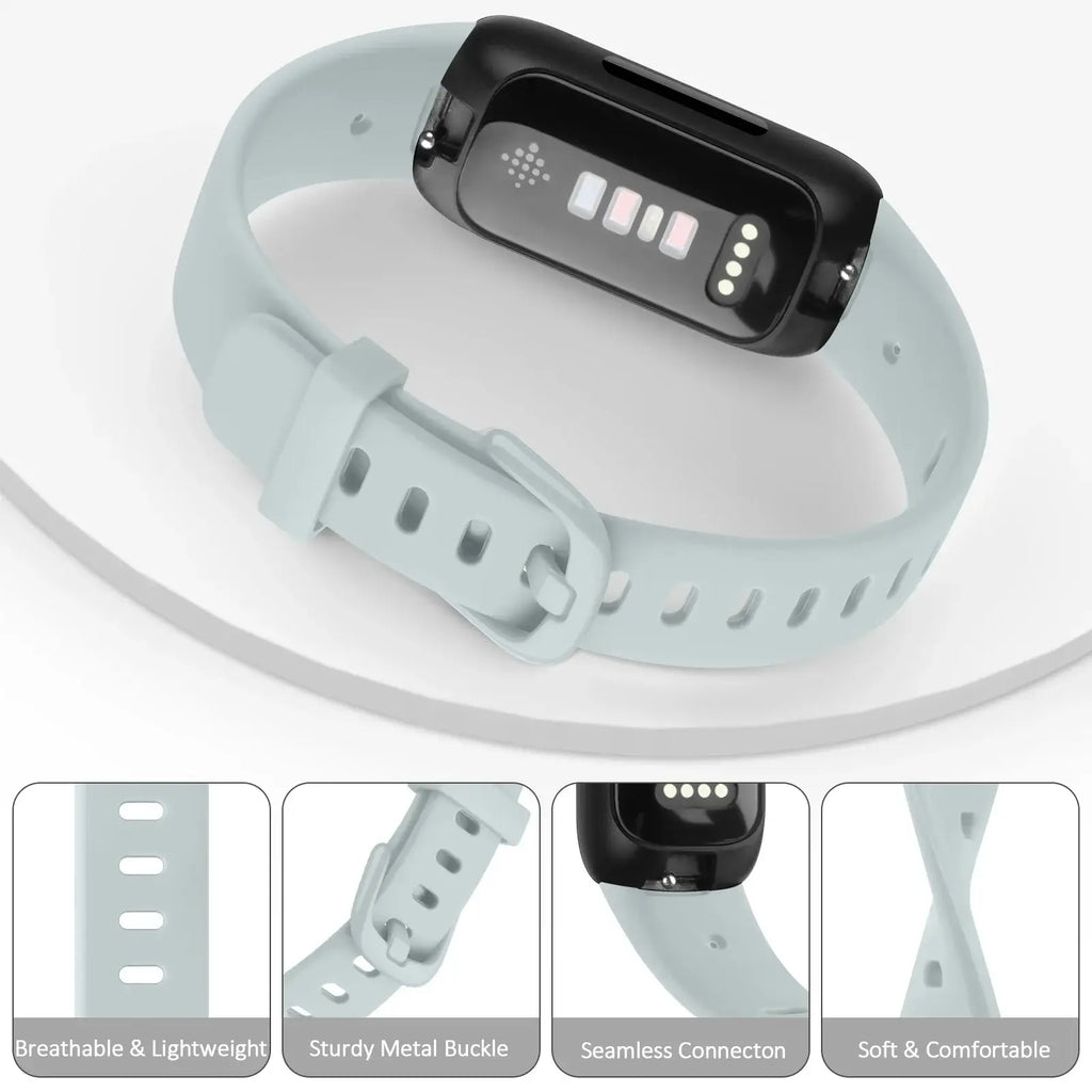Fitbit Inspire 3 Silicone Band – Soft Waterproof Strap - SJB-DIAMOND ELITES