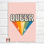 Abstract Pride Art Canvas Print Wall Decor LGBT Home Art Pi-Mart