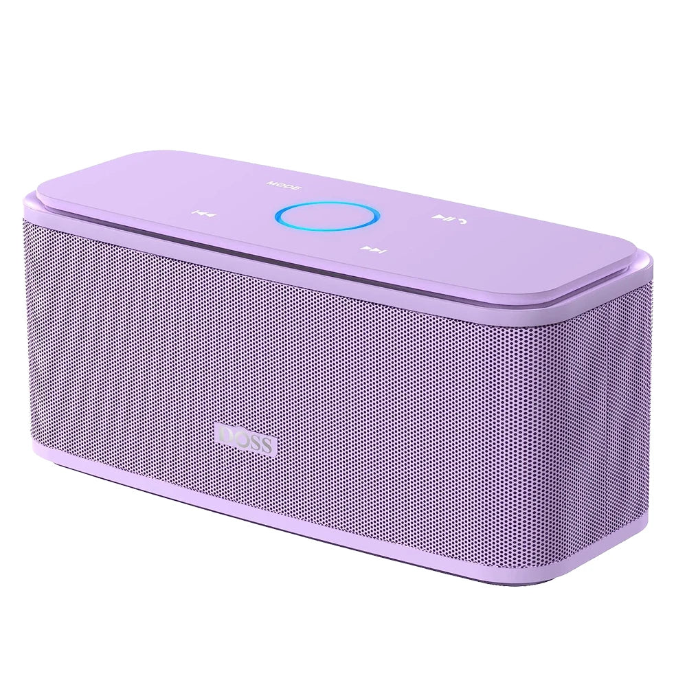 DOSS Wireless Bluetooth Speaker SoundBox BT 5.0 Touch Control Portable Music Sound Box 12W Stereo Sound IPX5 Waterproof Speakers Lootquake LLC