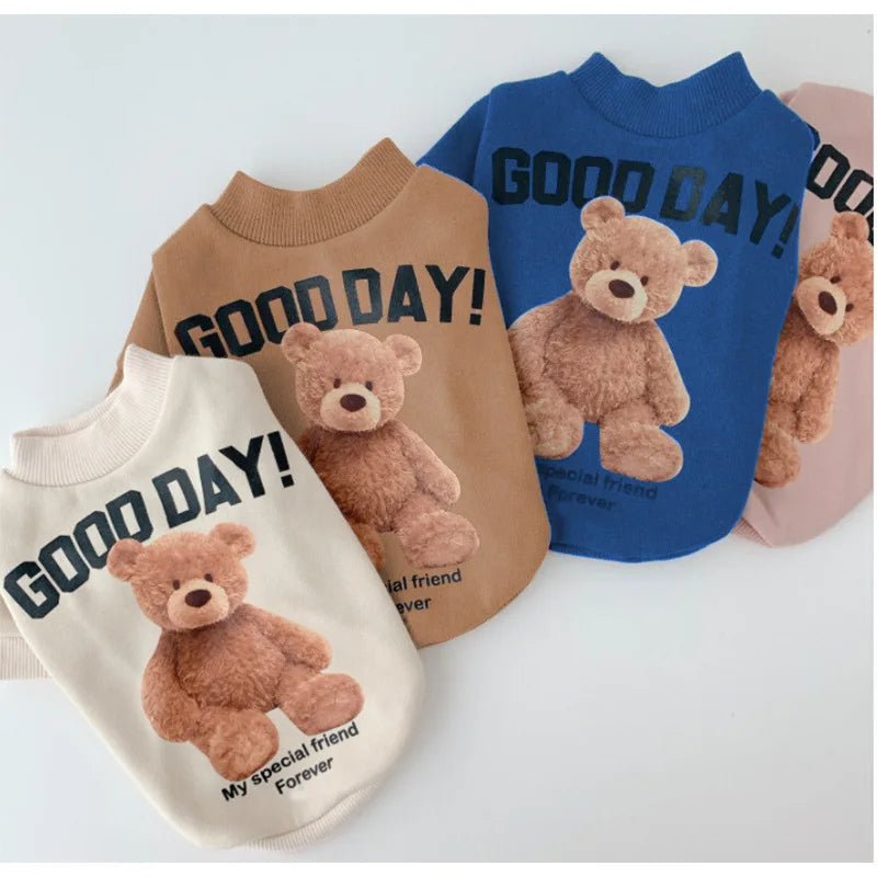 Dog Clothes Dog Costume Pet Clothes Cartoon Bear Pet Shirt  Puppy Clothes Pet Vest Pet Clothes Dog Sport Shirt XS-XXL Lootquake LLC