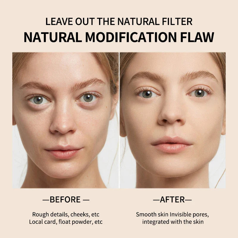 Lightweight Air Cushion Foundation CC Cream Natural Moisturizing Concealer Even Skin Tone Long Lasting Contour Makeup Cosmetics