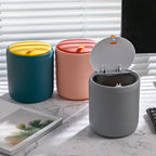 Mini Trash Can Waste Bins Desktop Garbage Basket Home Table Plastic Trash Can Office Supplies Dustbins Sundries Barrel Box Lootquake LLC