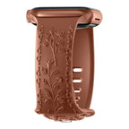 Apple Watch Silicone Band - Floral Engraved - Stylish Design - SJB-DIAMOND ELITES