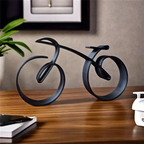RALCA-Simple Bicycle Sculpture Indoor Desktop Decor Frame Home Decor Side Table Statue Bicyclist Gift Art Wall Decor