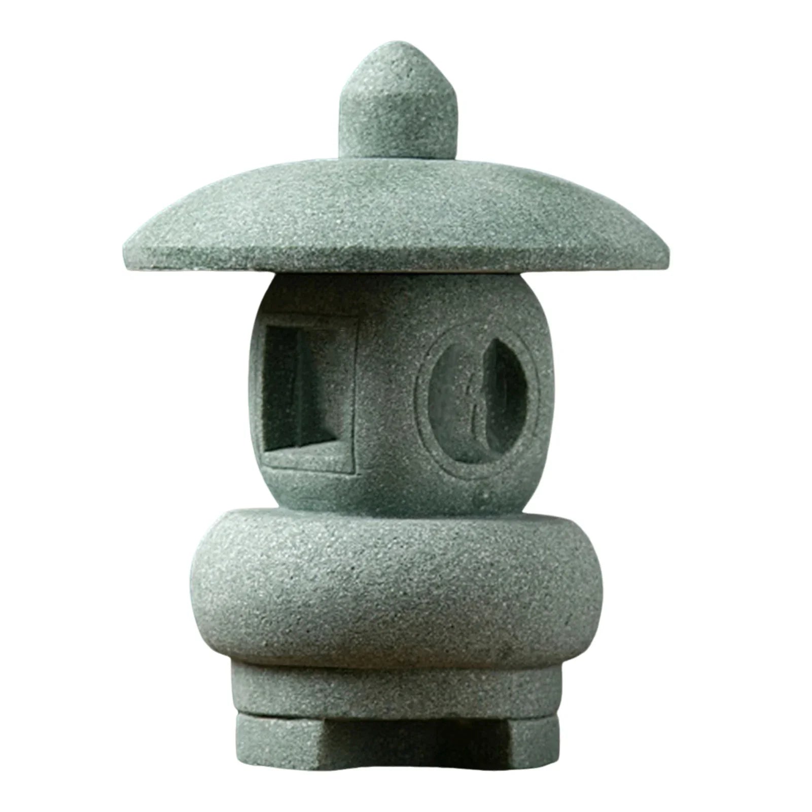 Chinese Pagoda Statue Miniature Sandstone Sculpture Asian Decor for Outdoor Car  Landscape Decor Lootquake LLC