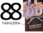 2024 3D Design Jewelry Copper 5A Zircon Bling Hip Hop Rapper Men Hip Hop Custom Letter Name Round Rectangle Pendant Lootquake LLC