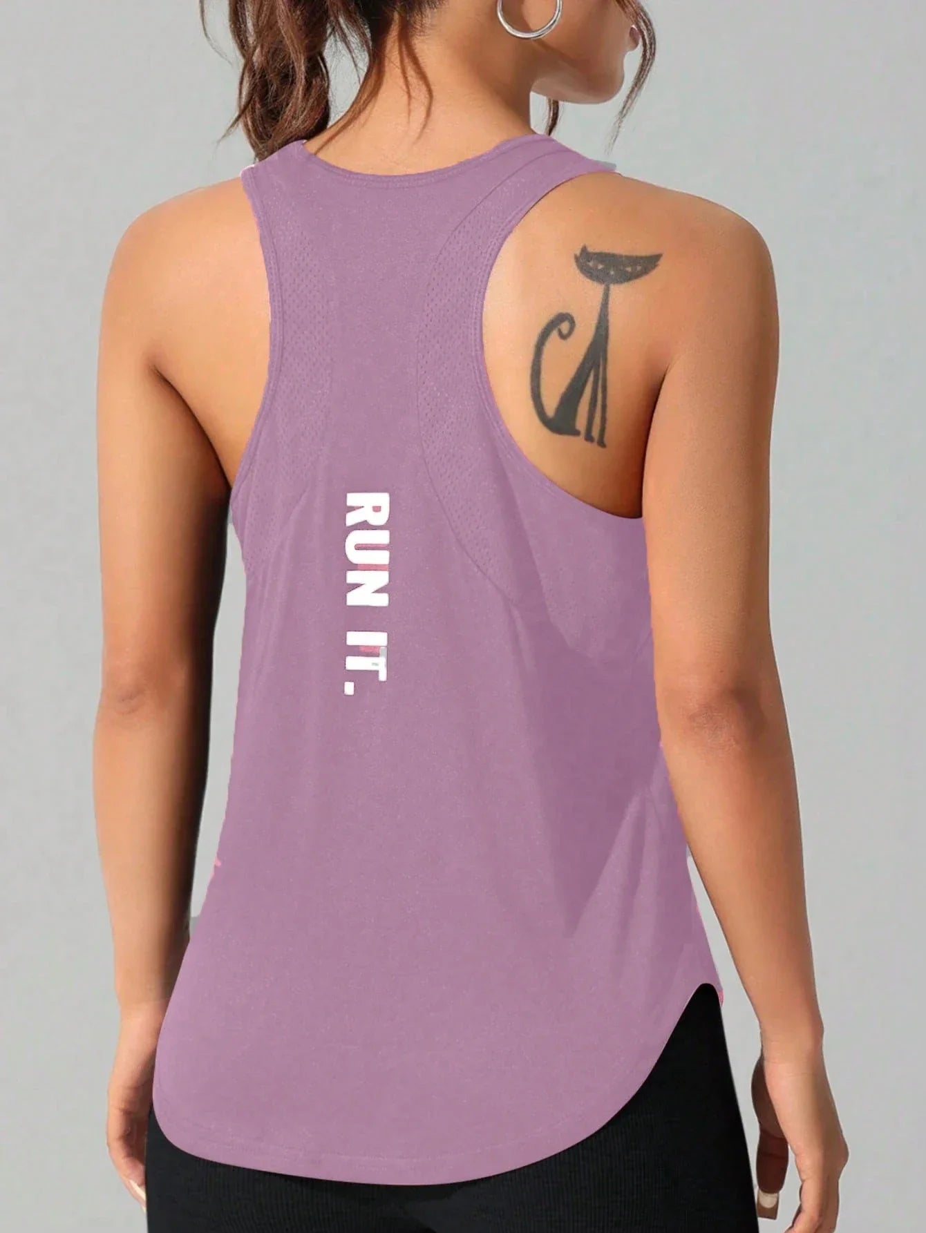 LOVELYX Flow: Women's Unique Letter Yoga-Run Vest THRIXINE