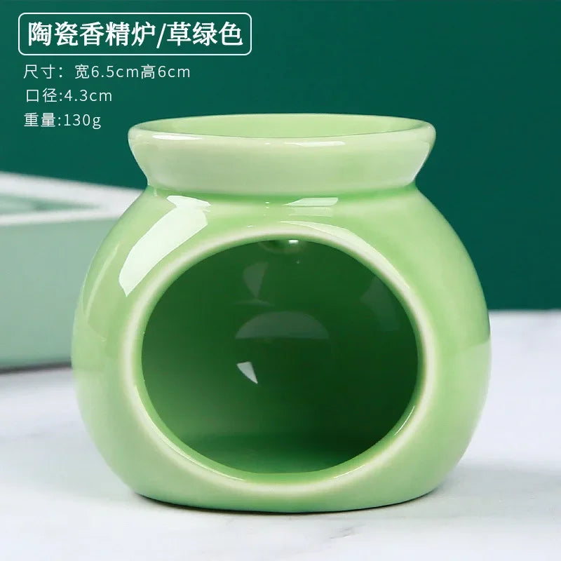 Essential Oil Burners Wax Melt Warmer Aromatherapies Aromas Diffuser Furnaces Ceramics Tealight Holder Decors Lootquake LLC