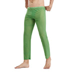 Men's Sleep Bottoms Transparent Mesh Breathable Pajamas for Men Sleepwear Leggings