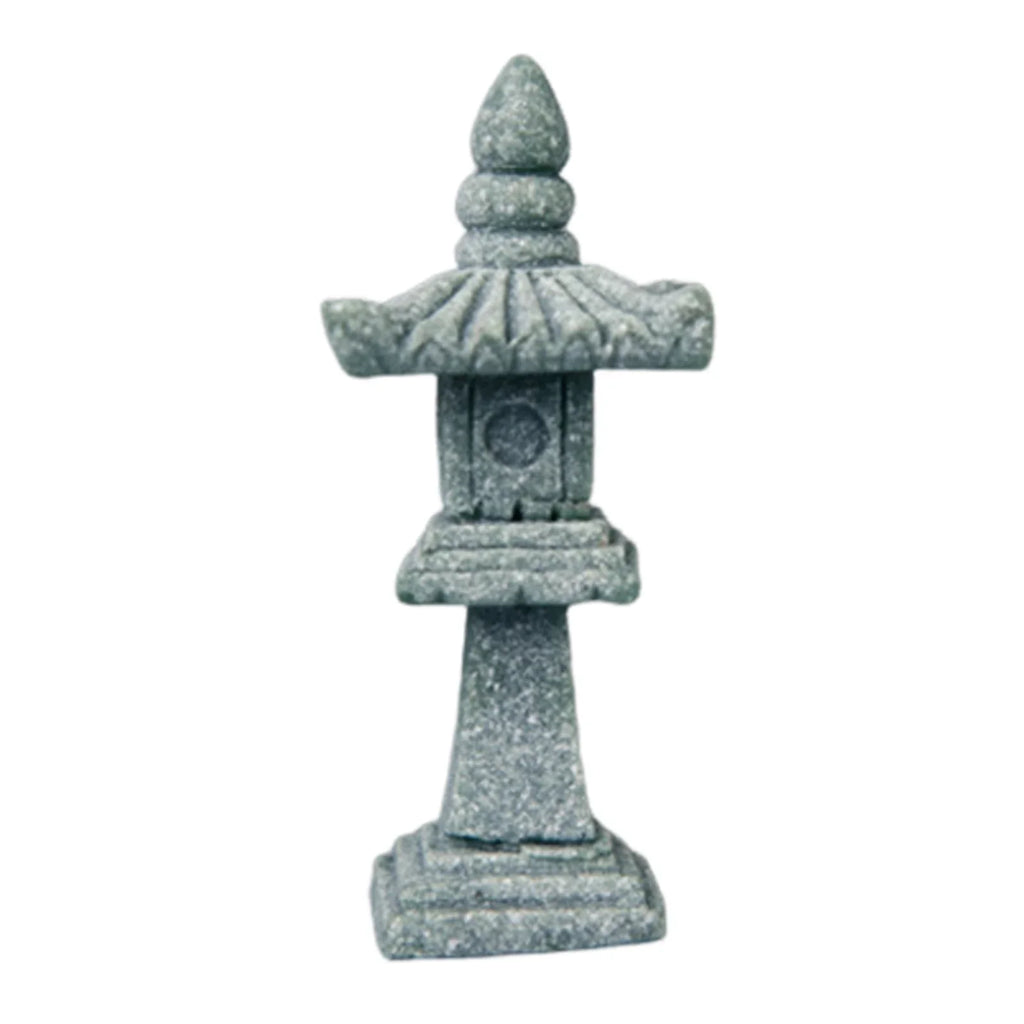Chinese Pagoda Statue Miniature Sandstone Sculpture Asian Decor for Outdoor Car  Landscape Decor Lootquake LLC
