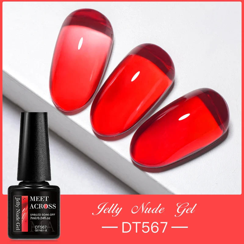 7ml Milky Jelly White Gel Nail Polish Natural Luster Long Lasting Nail Art All for Home DIY Manicure Soak Off UV LED Gel Vernis Lootquake LLC