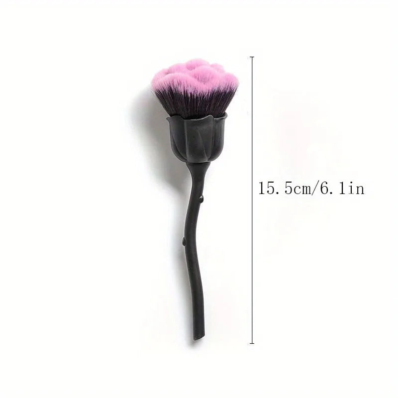 1pc Powder Brush Rose Head Makeup Brush Pink Single Powder Brush Foundation Make Up Brush Soft Hair Nail Blush Lootquake LLC