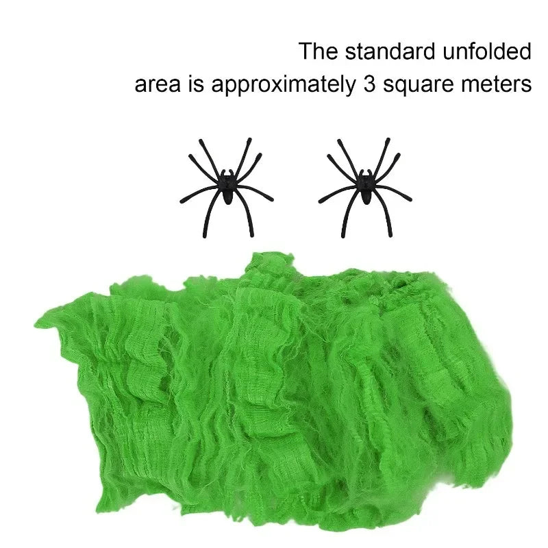 Halloween Decoration Party Accessories Decorations for Events Scream Festa Spider Web Black Outdoor Props Haunted House Spider Lootquake LLC