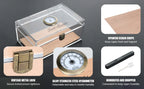 Scotte Cigar Case Humidors Acrylic Cigar Box Hygrometer Humidifier Hold 20 Cigars Include Cigar Cutters Cigar Punch Accessories Lootquake LLC