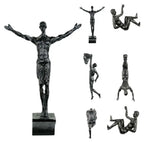 2024 Christmas Modern Simplicity Athlete Resin Sculpture Creative Climbing Man Wall Sculptures Hand-Finished For Wall Art Statue Lootquake LLC