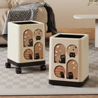 Premium Household Trash Can - Stylish Lidded Waste Bin with Wheels, Oversized Multipurpose Garbage Bin for Living Room & Bedroom Lootquake LLC