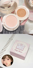 Matte Face Pressed Powder Oil Control Natural Full Coverage Moisturizing Whitening Foundation Cream Base Makeup 2 In 1 Cosmetic Lootquake LLC