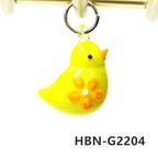 2pcs Cute Tiny Bird Charm Glass Pendant Kawaii Style Bird Mini Figurine Easter Ornament for Diy Women Jewelry Making Accessories Lootquake LLC