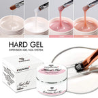 30ML Hard Gel For Nail Extension Milky White Builder Constructor Gel Self Leveling Reinforcement Nail Gels Camouflage Manicure Lootquake LLC