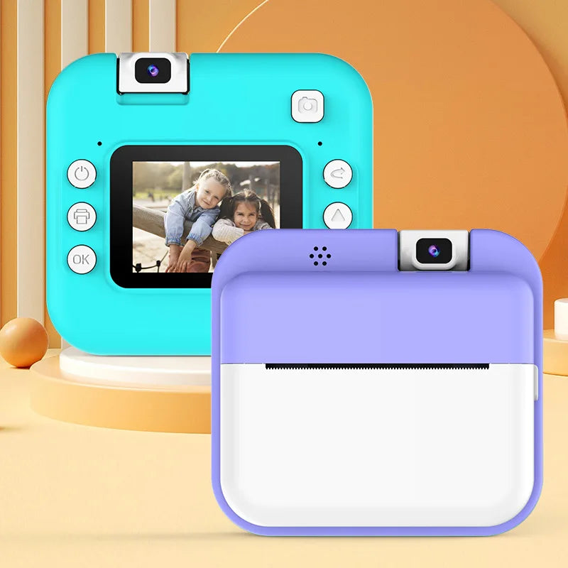 Children Digital Camera Photography Instant Print Camera for Kids Thermal Print Camera Photo Printing Video Toys With 32G Card Lootquake LLC