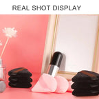 1pcs Washable Velvet Foundation Puff Triangle Powder Puff Soft Makeup Sponge for Face Make Up Eye Contouring Shadow