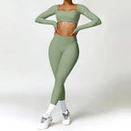 ElevateFit 2-Piece Yoga Ensemble: Comfort Meets Style THRIXINE