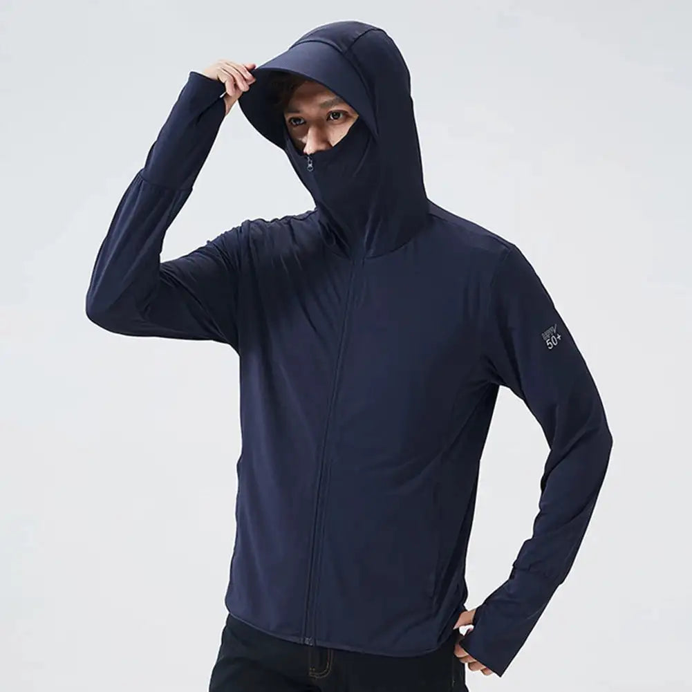 Summer UPF 50+ UV Sun Protection Skin Coats Men Ultra-Light Sportswear Hooded Outwear Men Windbreaker Casual Jackets