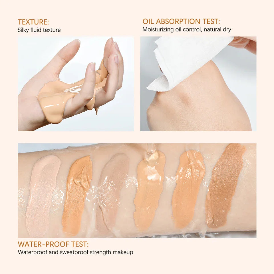 High Coverage Foundation Foundation Face Cream Cosmetic Foundations Makeup Waterproof Mist Korean Makeup Base Make Up Cc Bb Full Lootquake LLC