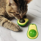 Avocado Wall Ball Cat Toys Edible Licking Balls Snack Healthy Rotatable Treats Toys Kitten Supplies Teeth Cleaning Totaling Catnip Wall Ball Toys Stevvex