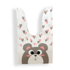 Hot Sale 20 / Batch Cute Rabbit Carrot Ear Biscuit Bag Candy Biscuit Gift Bag Snack Baking Packaging Supplies Easter Decoration Lootquake LLC